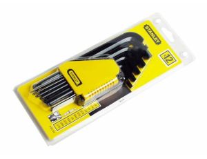 STANLEY KLUCZE IMBUSOWE CALOWE 12 elem. Z KULKĄ