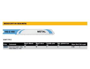 DEWALT BRZESZCZOT DO WYRZYNARKI 76mm 5szt. TYP U, METAL - image 2