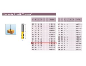 FREZ PROSTY 2 ROWKI 10/30/12mm - image 2