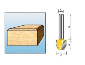 FREZ KĄTOWY 30`/12,7/8mm ECONOMY