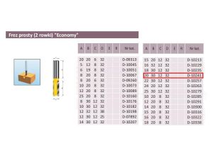 FREZ PROSTY 2 ROWKI 20/30/12mm - image 2