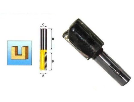 FREZ PROSTY 2 ROWKI 22/30/12mm