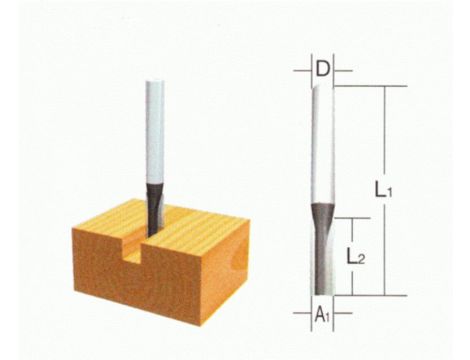 FREZ PROSTY ALUMINIUM 6/18,2/6mm
