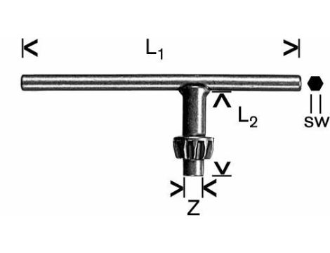 BOSCH KLUCZ DO ZĘBATYCH UCHWYTÓW WIERTARSKICH A 1607950041