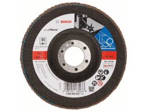 BOSCH ŚCIERNICA LISTKOWA 125mm X571 P 80 BEST FOR METAL WYPUKŁA 2608606924