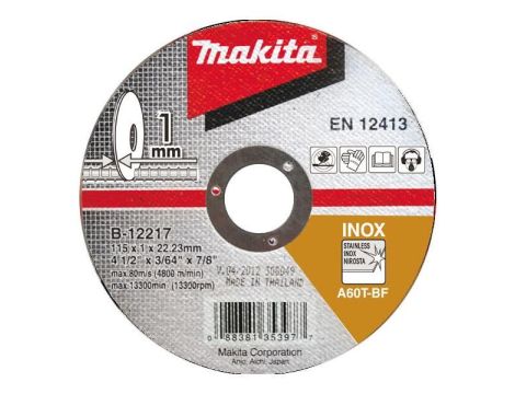 MAKITA TARCZA DO METALU INOX A60T 115x1,0x22,2mm