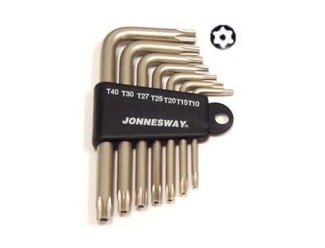 JONNESWAY KLUCZ TORX TYP "L" KOMPLET  7cz. OTWÓR    H08MT07S