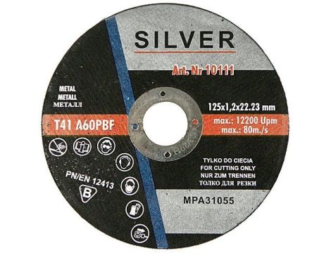 TARCZA DO CIĘCIA METALU 125 x 1,2 x 22,2mm