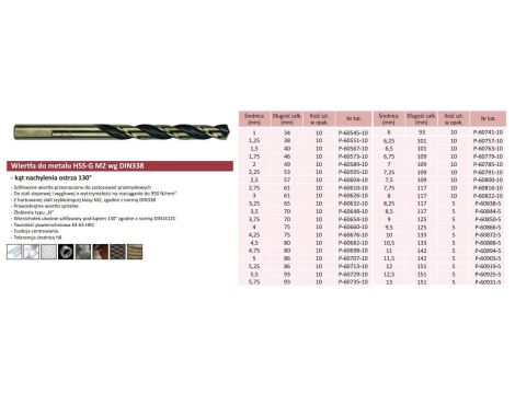 MAKITA WIERTŁO DO METALU HSS-G M2  8,0mm