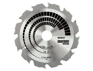 BOSCH PIŁA TARCZOWA CONSTRUT WOOD 190x2,6x20x12z 2608641201