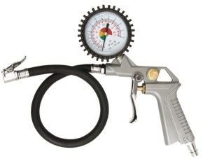 PISTOLET DO POMPOWANIA Z MANOMETREM SILVER