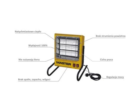 MASTER PROMIENNIK ELEKTRYCZNY TS-3A  0,8 - 1,6 - 2,4 kW