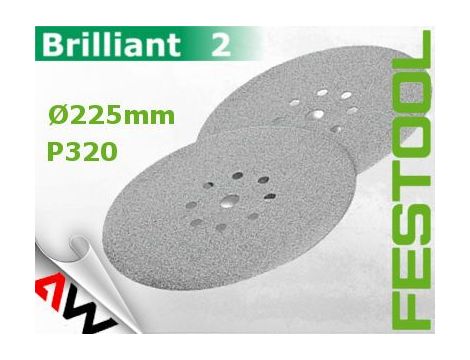 FESTOOL KRĄŻKI ŚCIERNE STF-D225/8 P320BR2 1szt. - 3