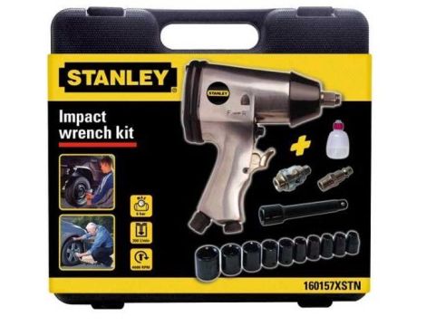 STANLEY KLUCZ UDAROWY PNEUMATYCZNY1/2" + NASADKI 10szt.