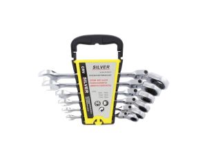 SILVER KLUCZ PŁASKO - OCZKOWY Z GRZECHOTKĄ /PRZEGUBOWY KOMPLET 6 SZTUK