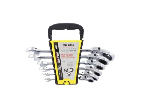 SILVER KLUCZ PŁASKO - OCZKOWY Z GRZECHOTKĄ /PRZEGUBOWY KOMPLET 6 SZTUK