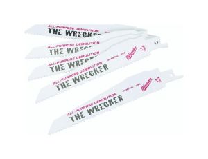 MILWAUKEE BRZESZCZOT DO PIŁY SZABLASTEJ 150mm WRECKER 5szt.  METAL / INOX >>> 48475701