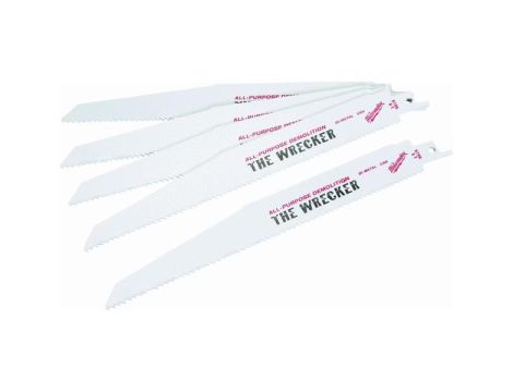MILWAUKEE BRZESZCZOT DO PIŁY SZABLASTEJ 230mm WRECKER 5szt  METAL / INOX  >>> 48475706 - 2
