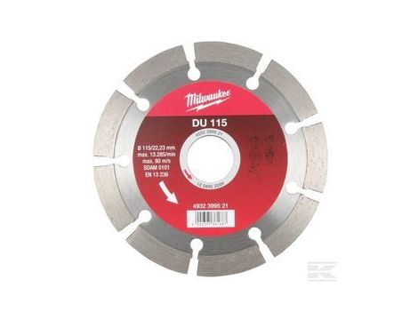 MILWAUKEE TARCZA DIAMENTOWA SEGMENTOWA DU 125 x 22,2mm