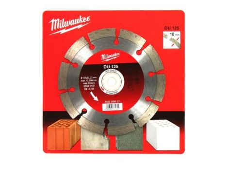 MILWAUKEE TARCZA DIAMENTOWA SEGMENTOWA DU 125 x 22,2mm - 3