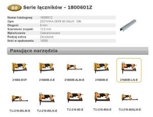 BOSTITCH ZSZYWKI 80  6mm 10 000 szt.