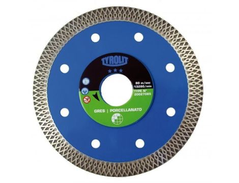 TARCZA DIAMENTOWA TYROLIT DO CERAMIKI / GRESU DCT*** 115 x 1,2 x 22,2mm