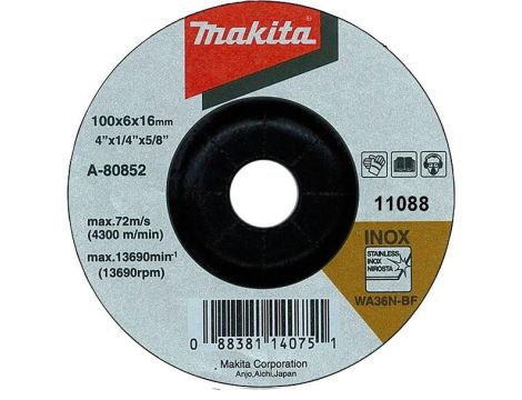 TARCZA DO SZLIFOWANIA METALU 230x6x22,2mm  INOX