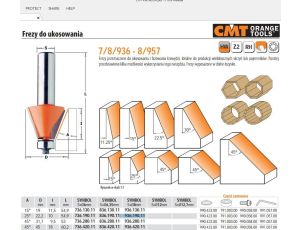 CMT FREZ DO UKOSOWANIA Z ŁOŻYSKIEM HM A=25 D=22,2 I=10 S=8%%%