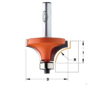 CMT FREZ ZAOKRĄGLAJĄCY Z ŁOŻYSKIEM HM R= 8 D=28,6 I=12,7 S=8