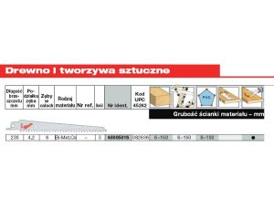 MILWAUKEE BRZESZCZOT DO PIŁY SZABLASTEJ 230mm BIMETAL 5szt. DREWNO / PCV. >>> 48475016