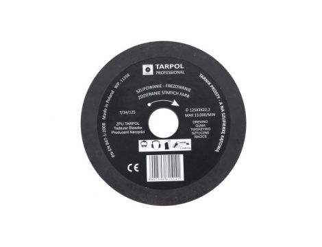TARPOL TARNIK PROSTY FI = 125mm x 3 x 22,2mm GŁADŹ WYŻSZA  T-14 - 2