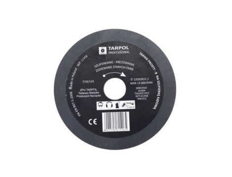 TARPOL TARNIK PROSTY FI = 125mm x 3 x 22,2mm, GŁADŹ OSTATECZNA  T-16 - 4
