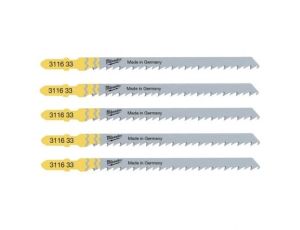 MILWAUKEE BRZESZCZOT DO WYRZYNARKI T344D 105mm KOMPLET - 5szt. DO DREWNA SZYBKIE CIĘCIE