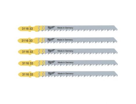 MILWAUKEE BRZESZCZOT DO WYRZYNARKI T344D 105mm KOMPLET - 5szt. DO DREWNA SZYBKIE CIĘCIE