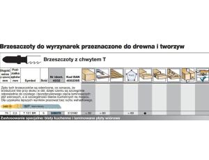 MILWAUKEE BRZESZCZOT DO WYRZYNARKI T101BR 75mm KOMPLET - 5szt. BLATY, LAMINAT, PŁYTY