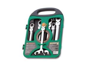 JONNESWAY KLUCZE PŁASKO-OCZKOWE Z GRZECHOTKĄ PRZEGUBOWE KOMPLET 7szt. W66107S