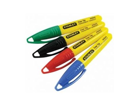 STANLEY MARKER FINE TIP MINI 4szt. KOLOROWE