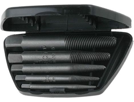 BAHCO ZESTAW WYKRĘTAKÓW DO USUWANIA URWANYCH ŚRUB 5szt.