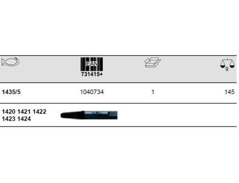 BAHCO ZESTAW WYKRĘTAKÓW DO USUWANIA URWANYCH ŚRUB 5szt. - 3