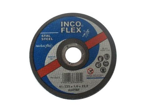 INCOFLEX TARCZA DO CIECIA METALU 125 x 1.0 x 22,2mm