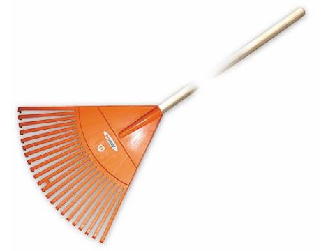 GRABIE PLASTIKOWE DO LIŚCI 26 ZĘBÓW OPRAWIONE TRZON METALOWY 26-ZĘBÓW