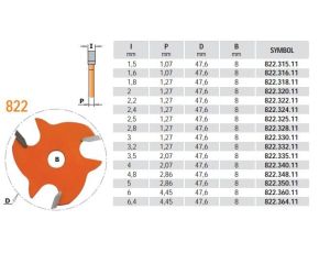 CMT OSTRZE HM I=6 D=47,6 F=8%%%