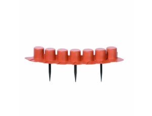 PROSPERPLAST PALISADA OGRODOWA 7 TERAKOTA 4,05m