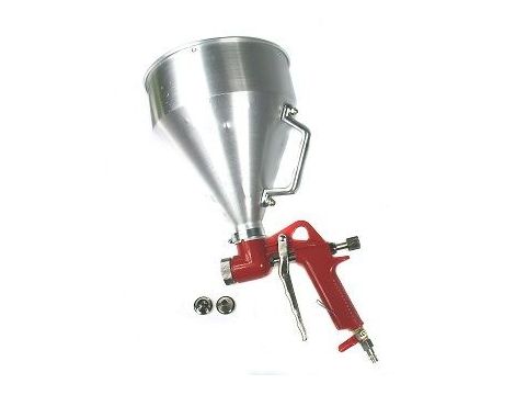 PISTOLET DO TYNKÓW ZBIORNIK METAL / NIKLOWANY SILVER