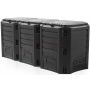 PROSPERPLAST KOMPOSTOWNIK 1200L CZARNY 1980 x 719 x 826mm 3 SEGMENTY - 2
