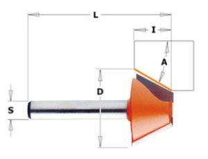 CMT FREZ DO FAZOWANIA, SKOSÓW HM A=45 D=25 I=8 L=41 S=8.