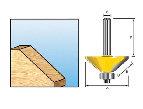 CMT FREZ PROSTY HM D=19 I=50,8 S=12 Z GÓRNYM ŁOŻYSKIEM - 2