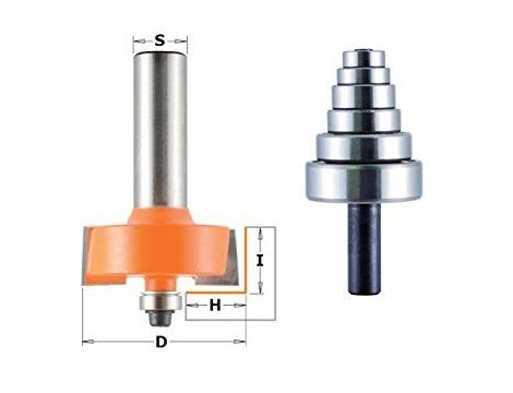 CMT FREZ DO WRĘGOWANIA HM D=34,9 I=12,7 H=0-12,7 S=8 + ŁOŻYSKA%%%