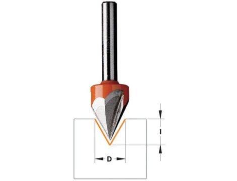 CMT FREZ HM D=12,7 I=11 A=60 S=8 DO GRAWEROWANIA.%%%