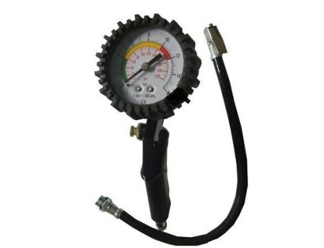 PISTOLET DO POMPOWANIA Z MANOMETREM GEKO